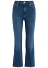 Frame The Reboot Crop Boot-leg Jeans In Blue