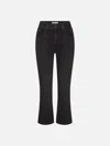 Frame The Reboot Crop Bootcut Jeans In Black