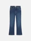 Frame The Reboot Crop Bootcut Jeans In Blue