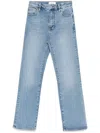 Frame Mini Flared Bootcut Jeans In Blue