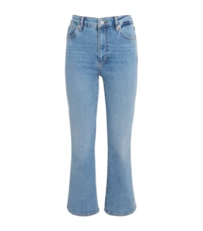 Frame The Reboot Crop Bootcut Jeans In Blue