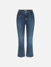 Frame The Reboot Crop Bootcut Jeans In Blue
