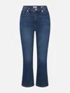 Frame The Reboot Crop Bootcut Jeans In Blue