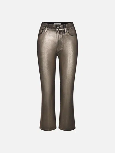 Frame The Reboot Crop Bootcut Jeans In Brown