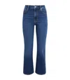 Frame High-waisted Straight-leg Jeans In Brown