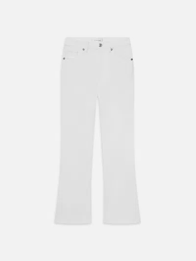 Frame The Reboot Crop Bootcut Jeans In White