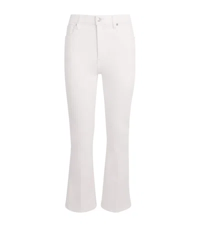 Frame The Reboot Crop Bootcut Jeans In White