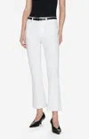 Frame High-rise Flared Jeans In White