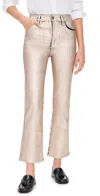 Frame The Reboot Crop Jeans Champagne Coated In Neutral