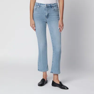 Frame The Reboot Crop Jeans In Lark Light Blue In Multi