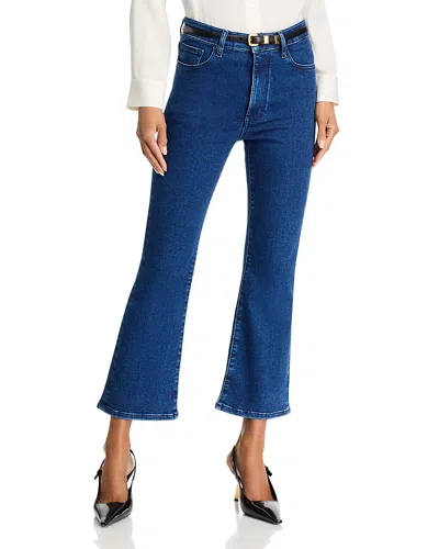 Frame The Reboot High Rise Ankle Bootcut Jeans In Loner