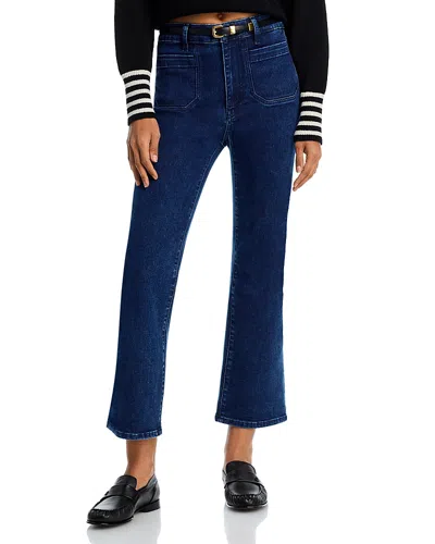 Frame The Reboot High Rise Crop Mode Jeans In Jest In Blue