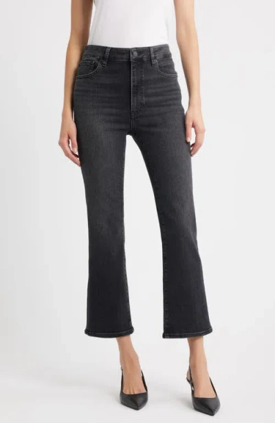 Frame The Reboot High Waist Ankle Bootcut Jeans In Black