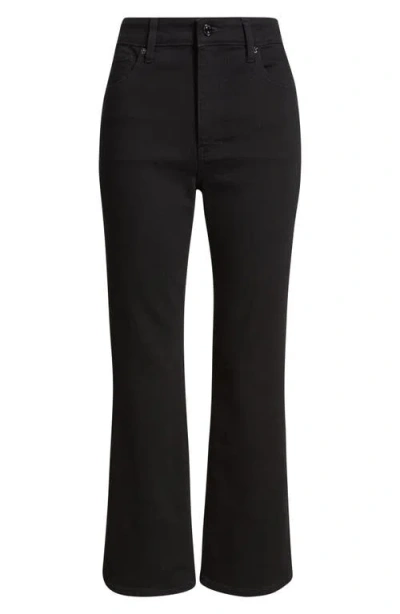 Frame The Reboot Crop High Waist Ankle Bootcut Jeans In Black