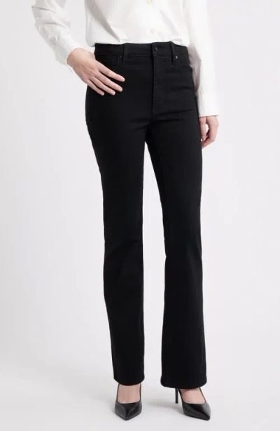 Frame The Reboot High Waist Bootcut Jeans In Black