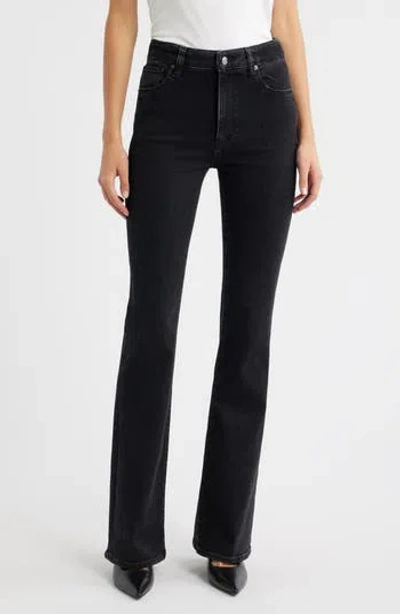 Frame The Reboot High Waist Bootcut Jeans In Black