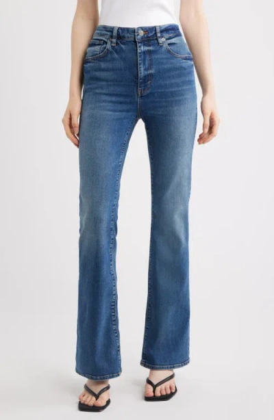 Frame The Reboot High Waist Bootcut Jeans In Blue
