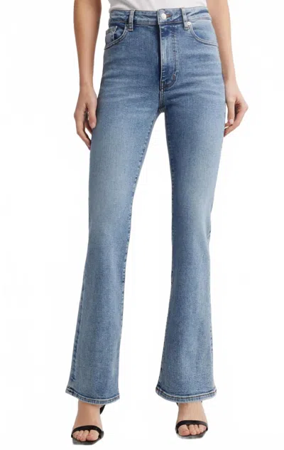 Frame The Reboot High Waist Bootcut Jeans In Crave In Blue