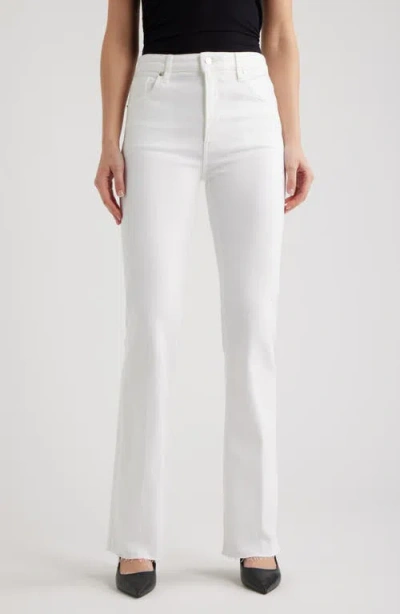 Frame The Reboot High Waist Bootcut Jeans In White