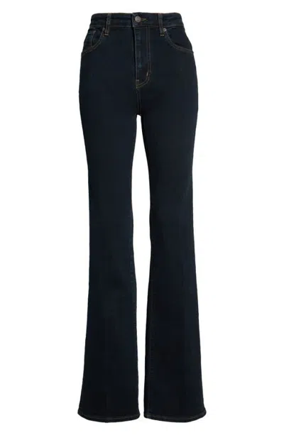 Frame The Reboot High Waist Bootcut Jeans In Black