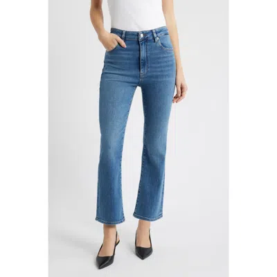 Frame The Reboot High Waist Crop Bootcut Jeans In Blue