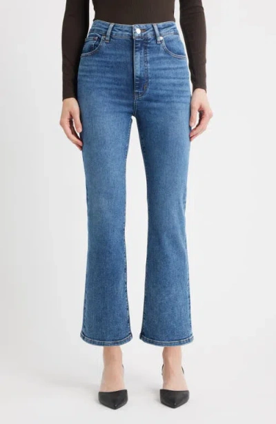 Frame The Reboot High Waist Crop Flare Jeans In Blue