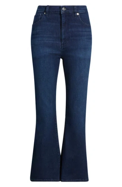 Frame The Reboot High Waist Crop Flare Jeans In Ultraviolet