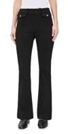 Frame The Modernist High Waist Wide Leg Pants In Black