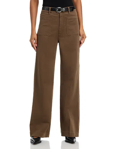 Frame The Refined High Rise Jeans In Moth In Brown