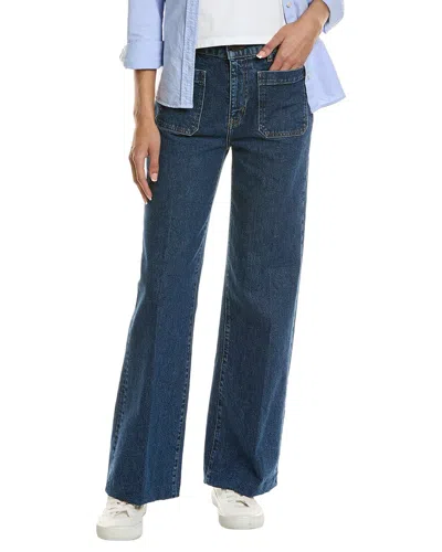 Frame The Refined Saturn Wide Leg Jean In Blue