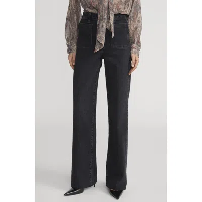 Frame The Refined Straight Leg Jeans In Black