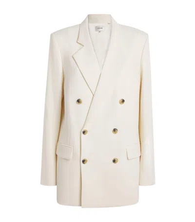 Frame The Relaxed Everyday Blazer In White