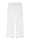 FRAME THE RELAXED STRAIGHT JEAN IN WHITE MODERN CHEW