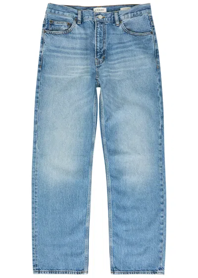 Frame The Relaxed Straight-leg Jeans In Blue