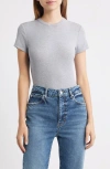 Frame The Rib Baby T-shirt In Gray