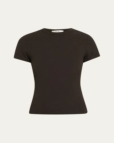 Frame The Rib Baby Tee In Gray