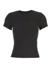 Frame Ribbed Short-sleeve T-shirt In Gray