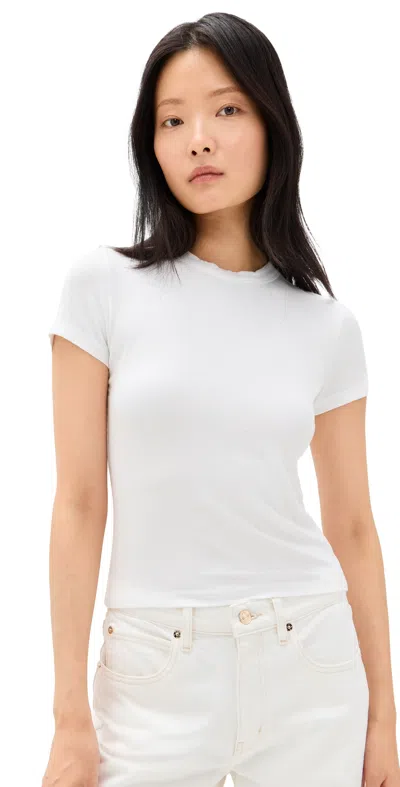 Frame The Rib Baby Tee White
