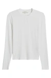 Frame The Rib Crewneck Top In White