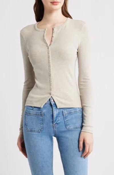 Frame The Rib Splay Top In Neutral