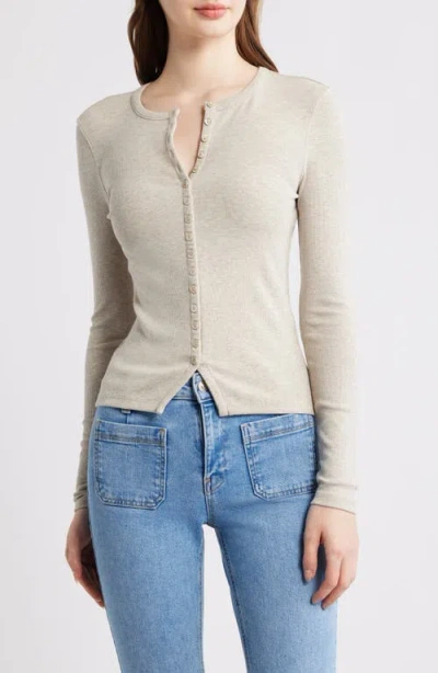 Frame The Rib Splay Top In Neutral