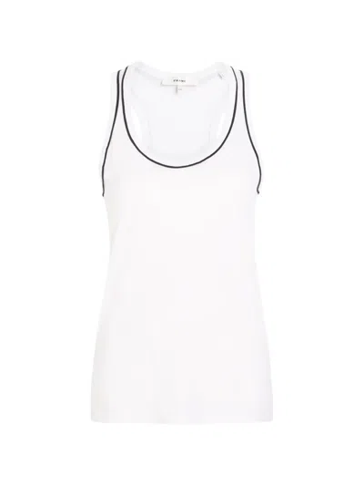 FRAME THE RINGER CONTRAST-TRIM RACERBACK TANK TOP