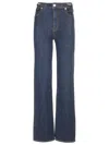 Frame The Ritz Ruler Straight Leg Jeans In Blue