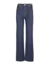 Frame The Ritz Ruler Straight Leg Jeans In Blue