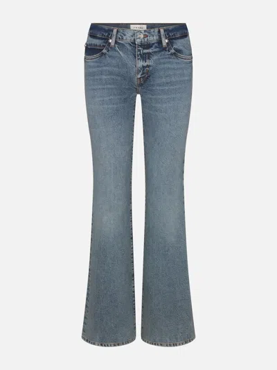 Frame Low Rise Jeans In Blue