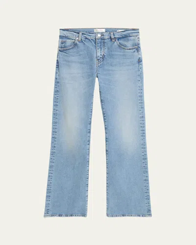 Frame Women's The Ruler Slim-fit Straight-leg High-rise Jeans In Blue