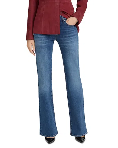 Frame The Rodeo Low Rise Bootcut Jeans In Daylily In Blue