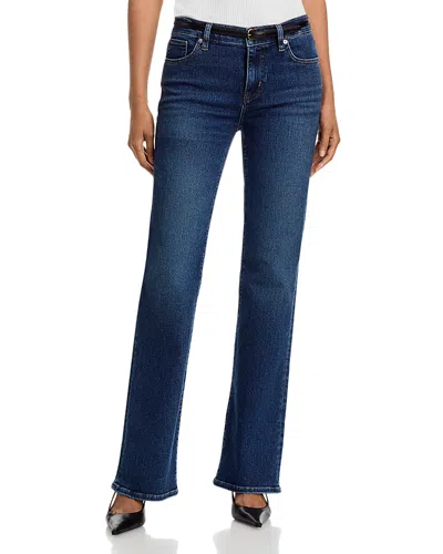 Frame The Rodeo Low Rise Bootcut Jeans In Showdown In Blue