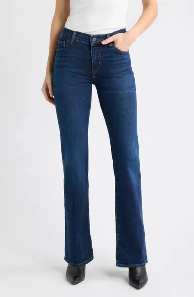 Frame The Rodeo Low Rise Bootcut Jeans In Blue