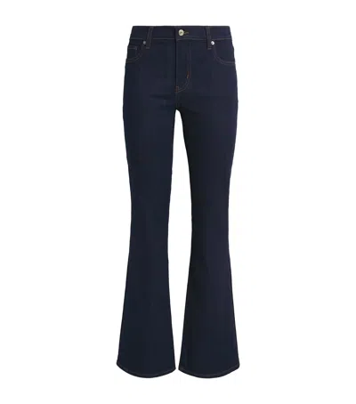 Frame The Rodeo Low-rise Bootcut Jeans In Blue